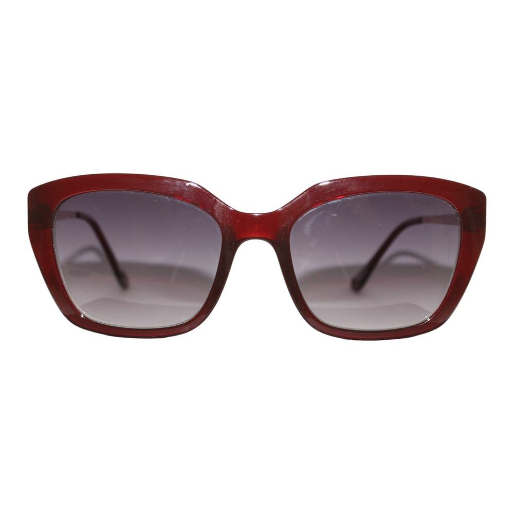 OSSE Burgundy Brown Gold Cateye Sunglasses